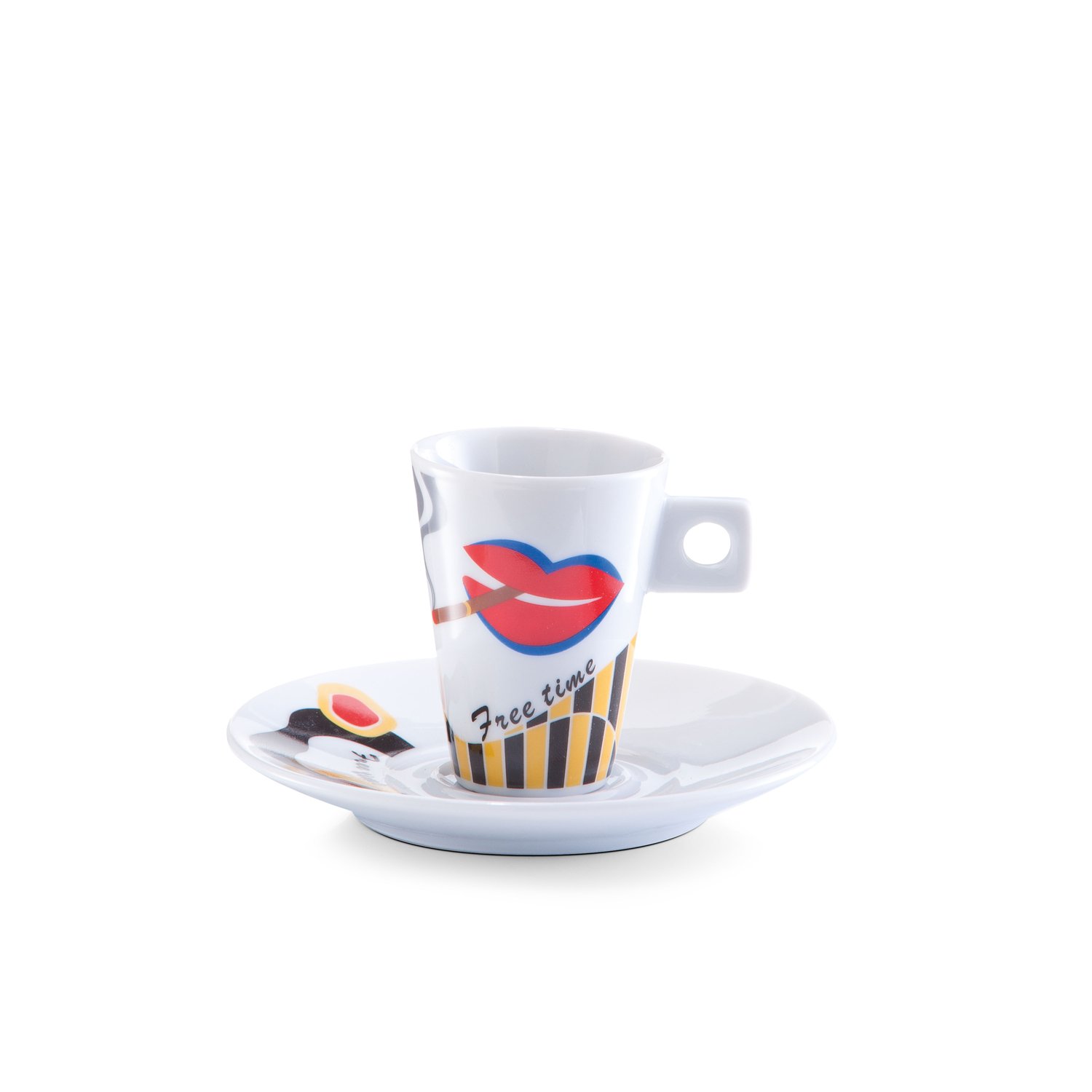 zeller-present-espresso-set-faces-12-tlg-porzellan-6-tassen-bunt image 5