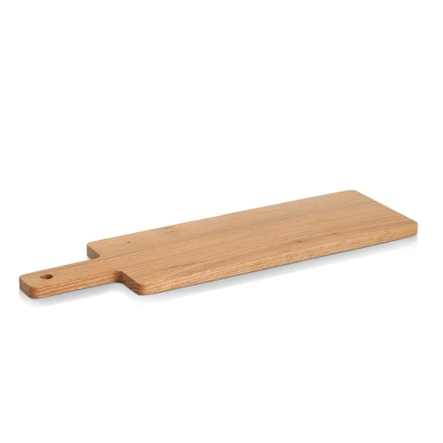 zeller-k-che-schneide-servierbrett-mit-griff-eiche-l-nglich image 1