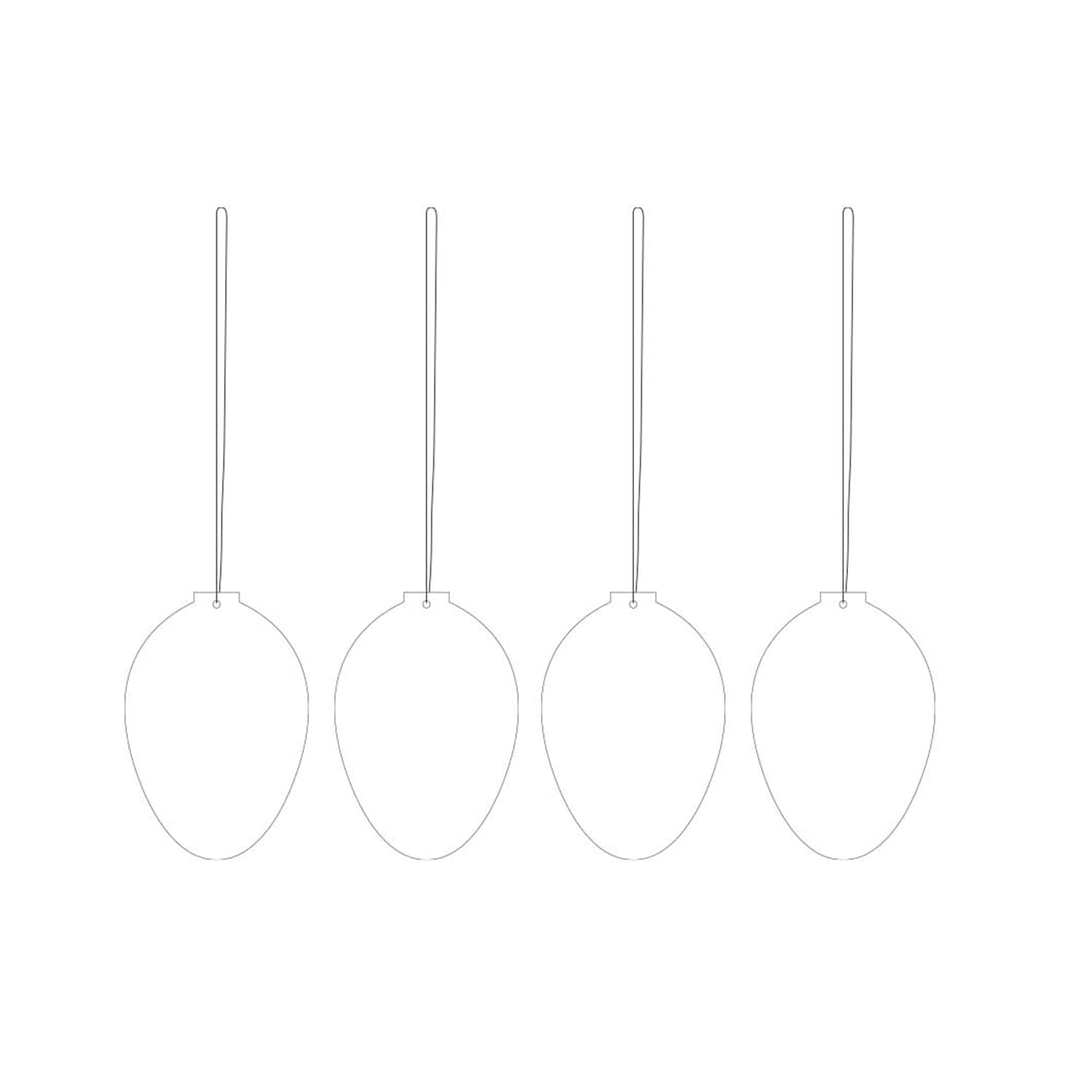 cooee-design-seasonal-osterdeko-edelstahl-wei-4er-set image 1