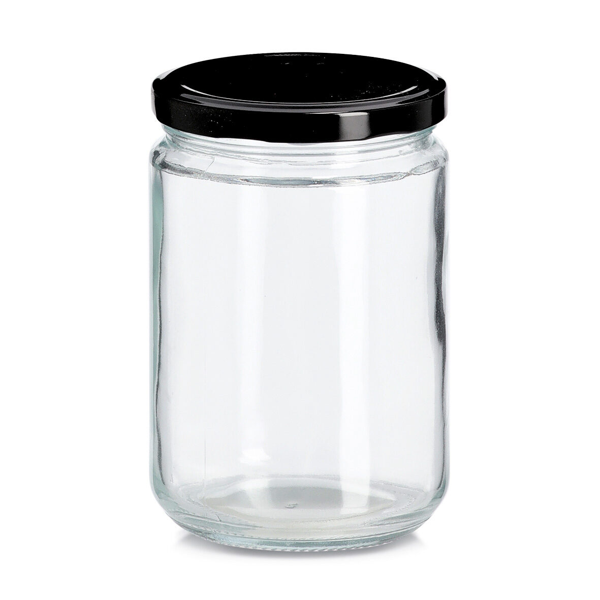 zeller-present-k-che-einmachglas-metalldeckel-550-ml-schwarz image 1