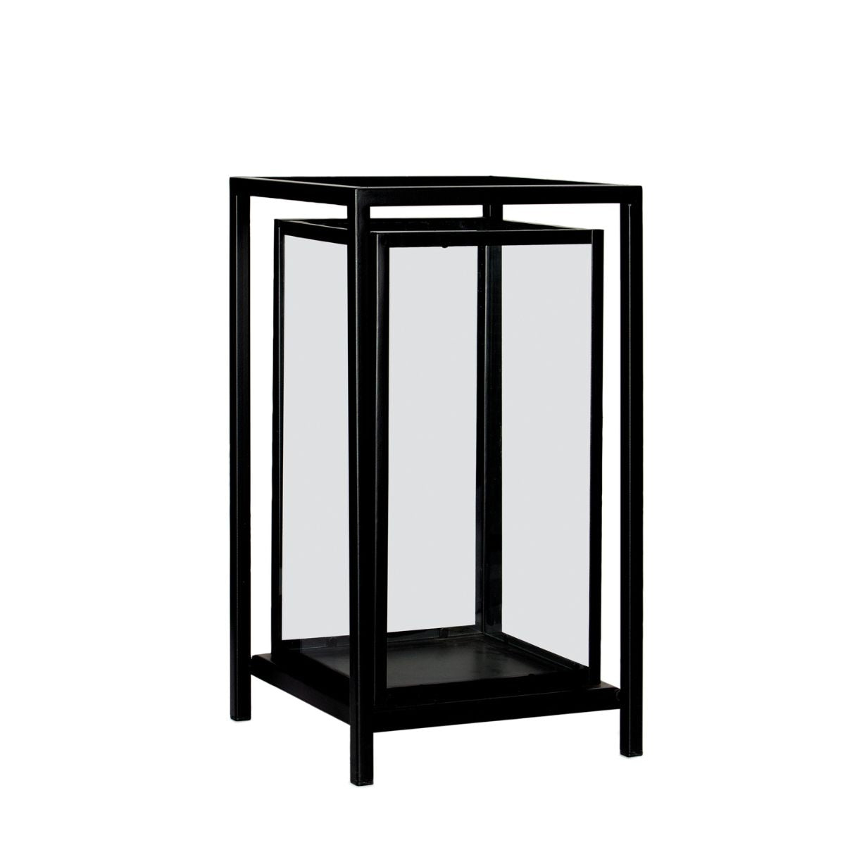 andrea-house-decoraci-n-kerzenhalter-schwarz-metall-glas image 2