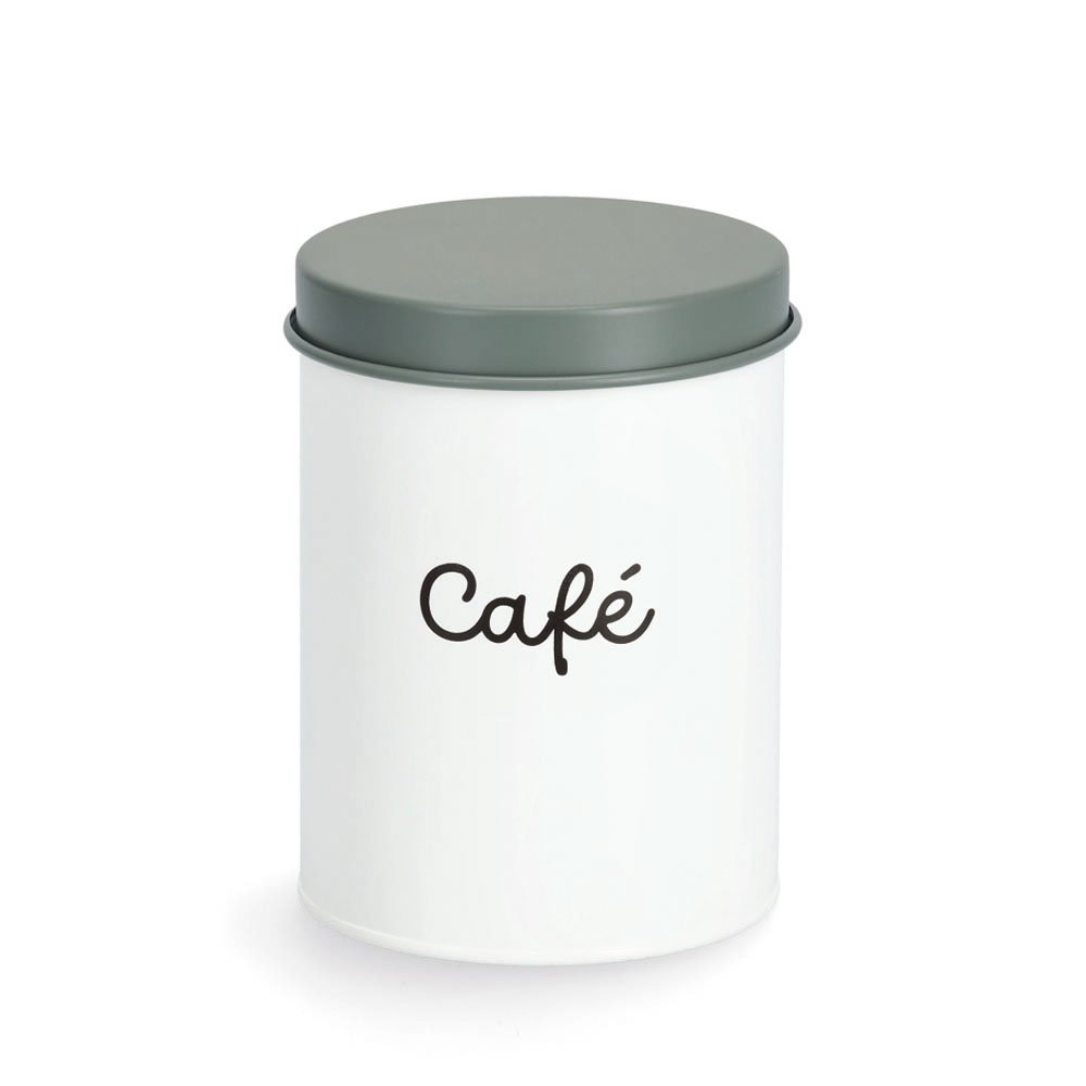 zeller-present-k-che-vorratsdose-caf-1300ml-metall-wei image 1