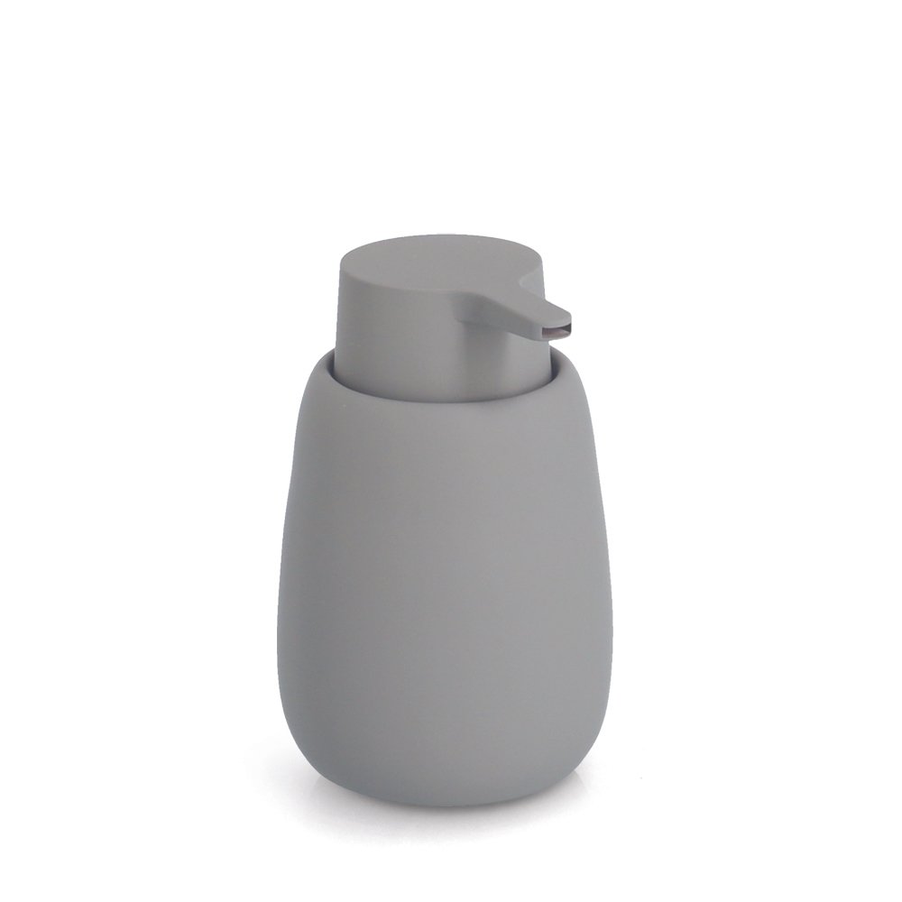 zeller-present-seifenspender-keramik-grau-lotionspender image 1