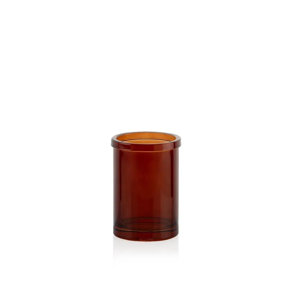 andrea-house-ba-o-zahnputzbecher-glas-braun-modern image 1