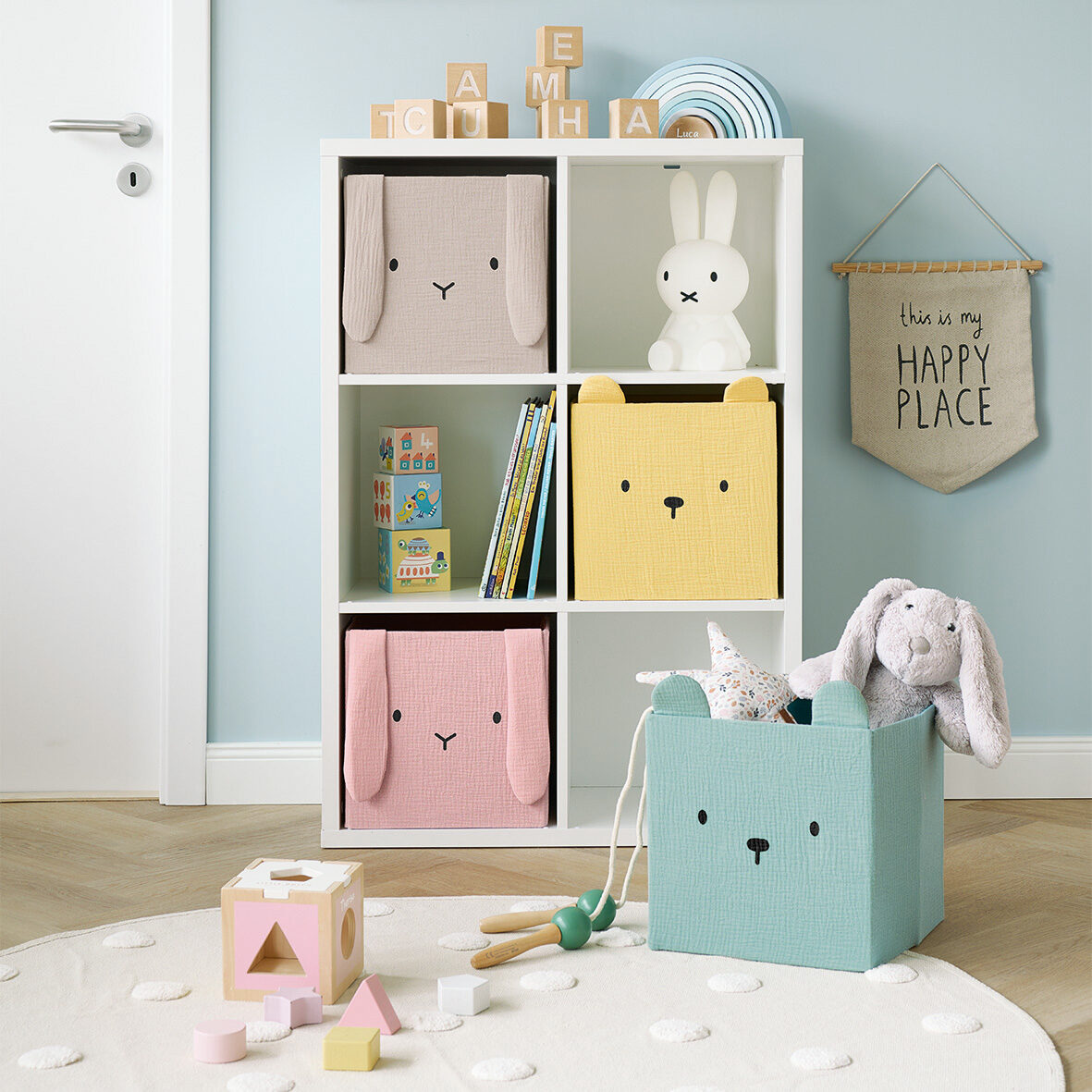 zeller-present-kids-aufbewahrungsbox-b-r-musselin-gelb image 6