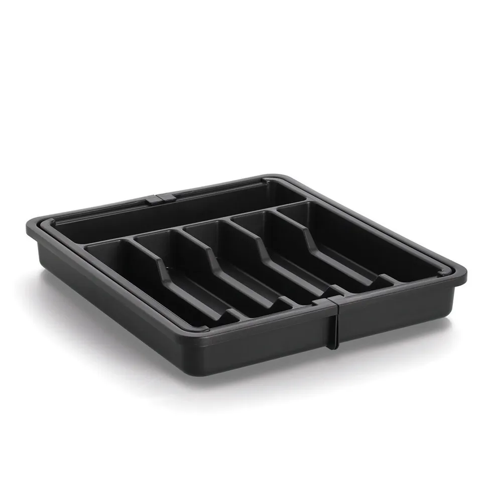 zeller-present-k-che-besteckkasten-ausziehbar-schwarz image 1