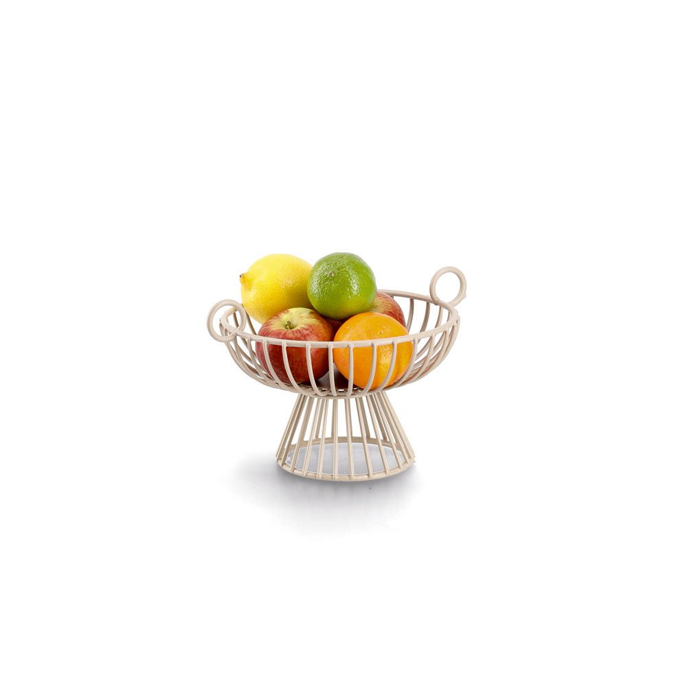 zeller-k-che-obstkorb-obstschale-metall-beige image 3