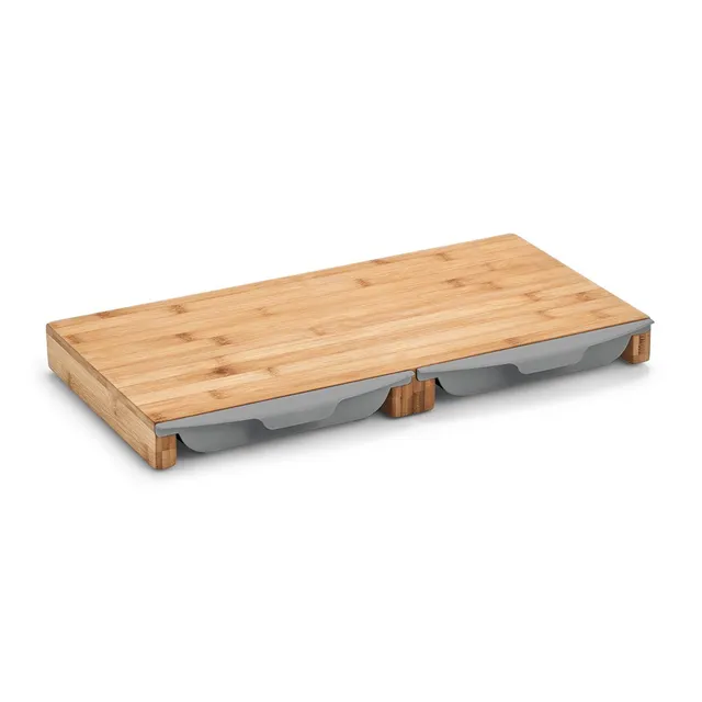 zeller-present-k-che-schneidebrett-bambus-mit-2-schalen image 1