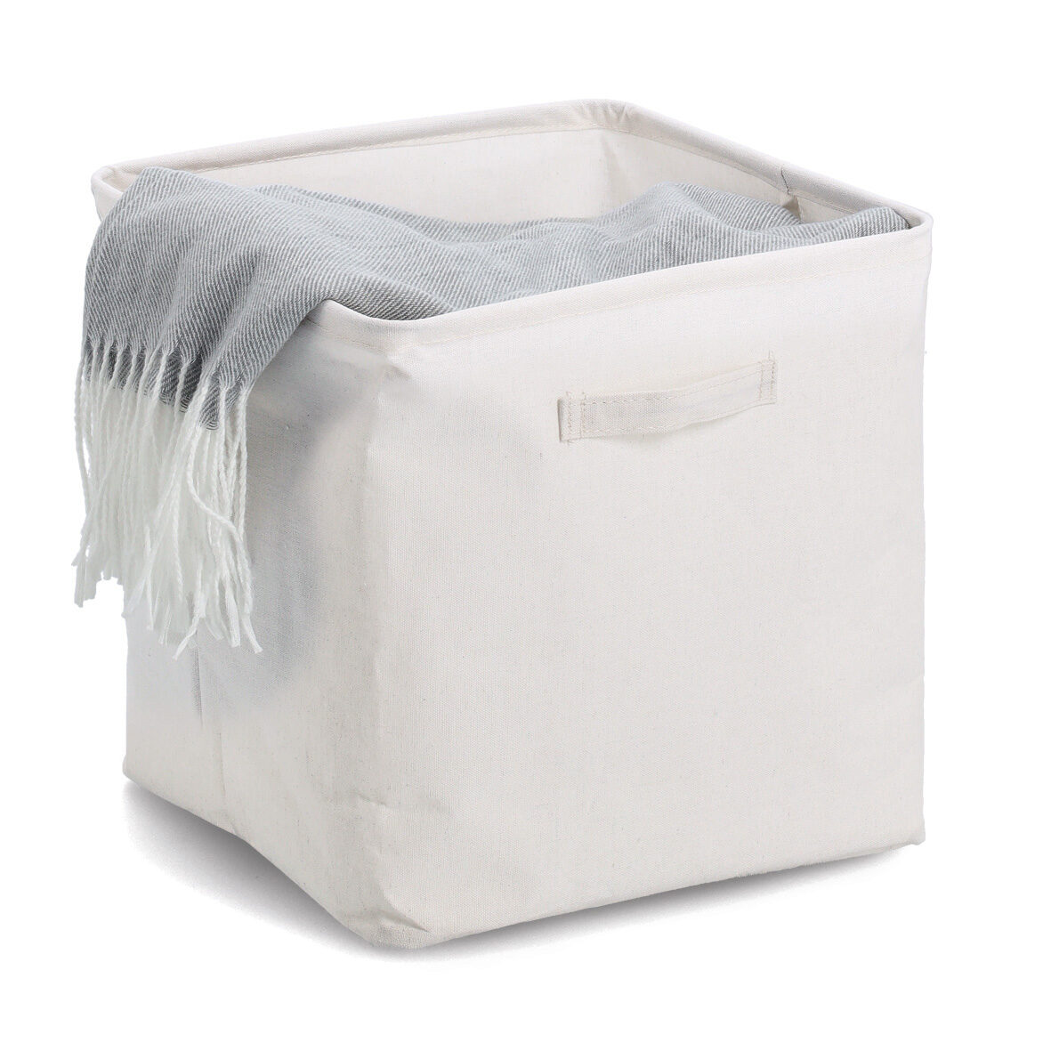 zeller-present-home-living-aufbewahrungsbox-creme-faltbar image 3