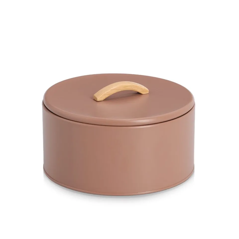 zeller-present-vorratsdose-2400-ml-metall-mocca image 1