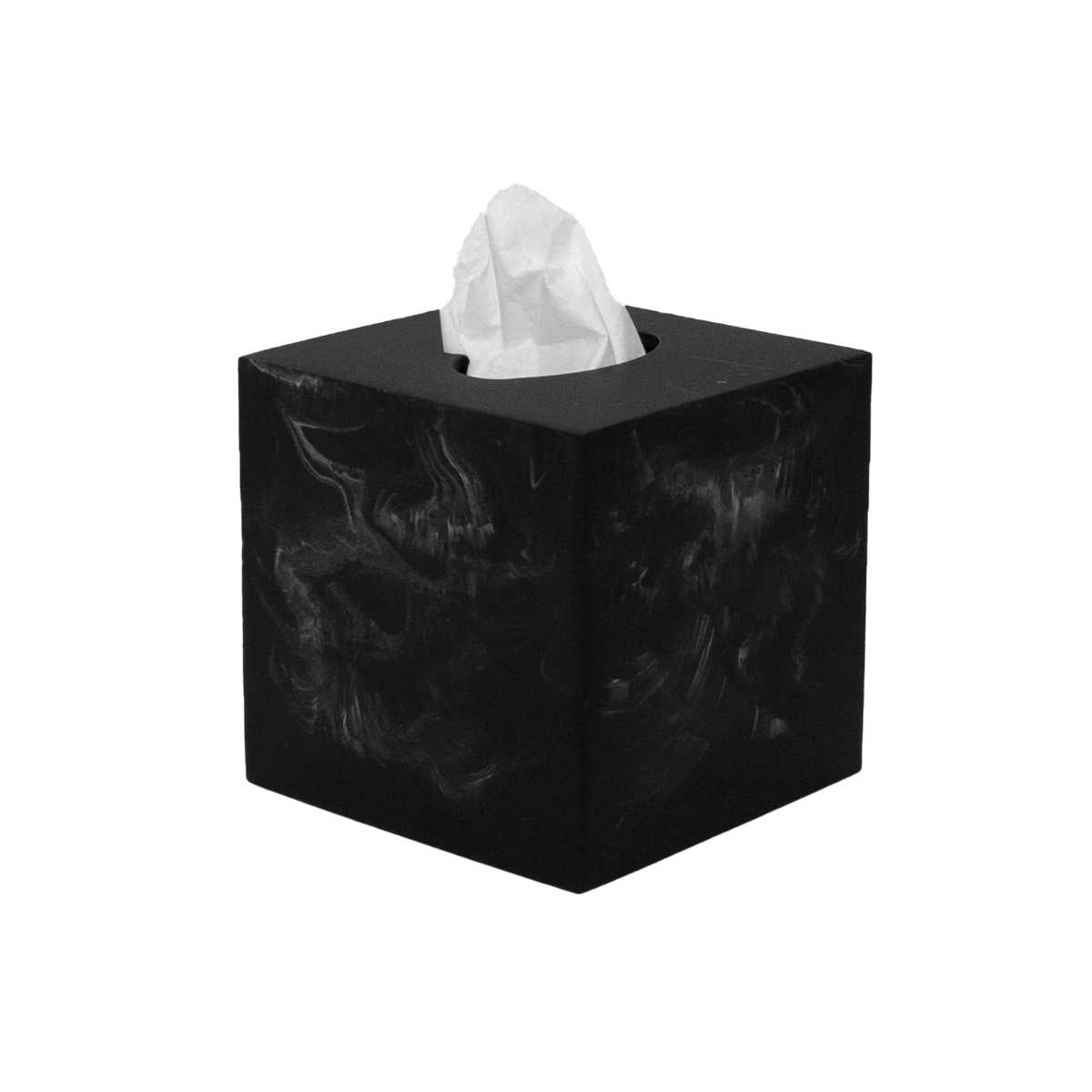 andrea-house-taschentuchbox-schwarz-eckig-poliresin image 3