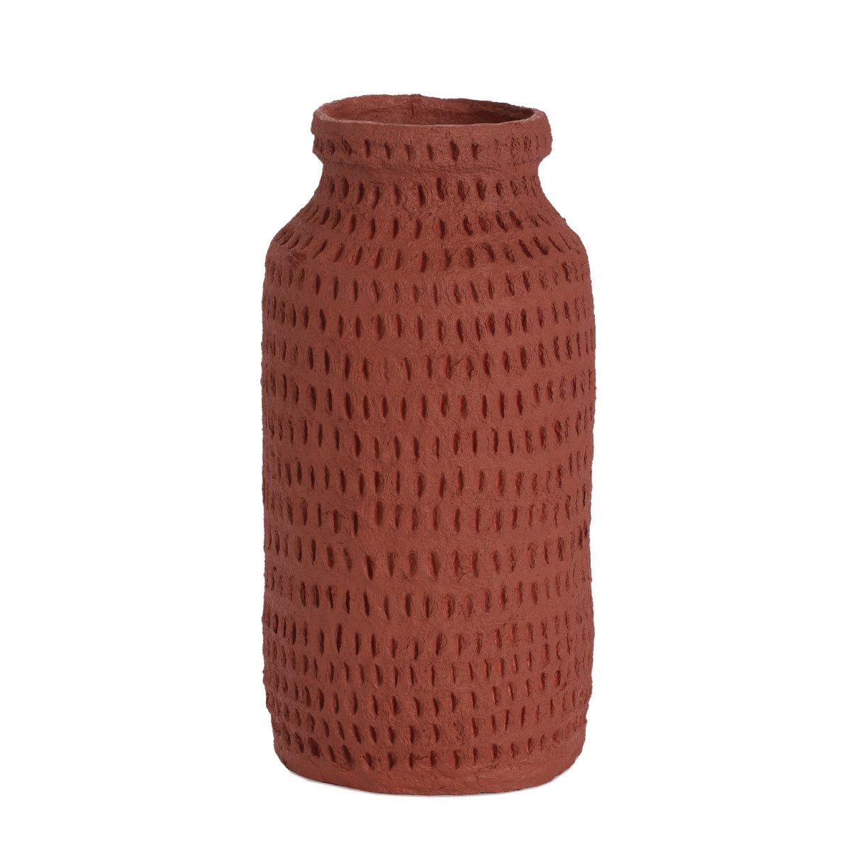 andrea-house-flaschenvase-pappmach-rot-deko image 2
