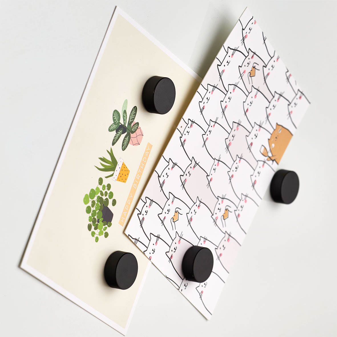 zeller-present-office-magnet-set-4-tlg-schwarz-extra-stark image 3