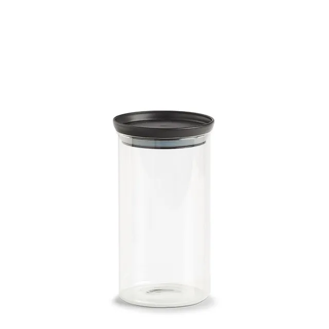 zeller-present-k-che-vorratsglas-kunststoffdeckel-950-ml-schwarz image 1