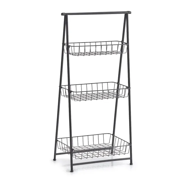 zeller-present-home-standregal-3-lagig-metall-schwarz image 1