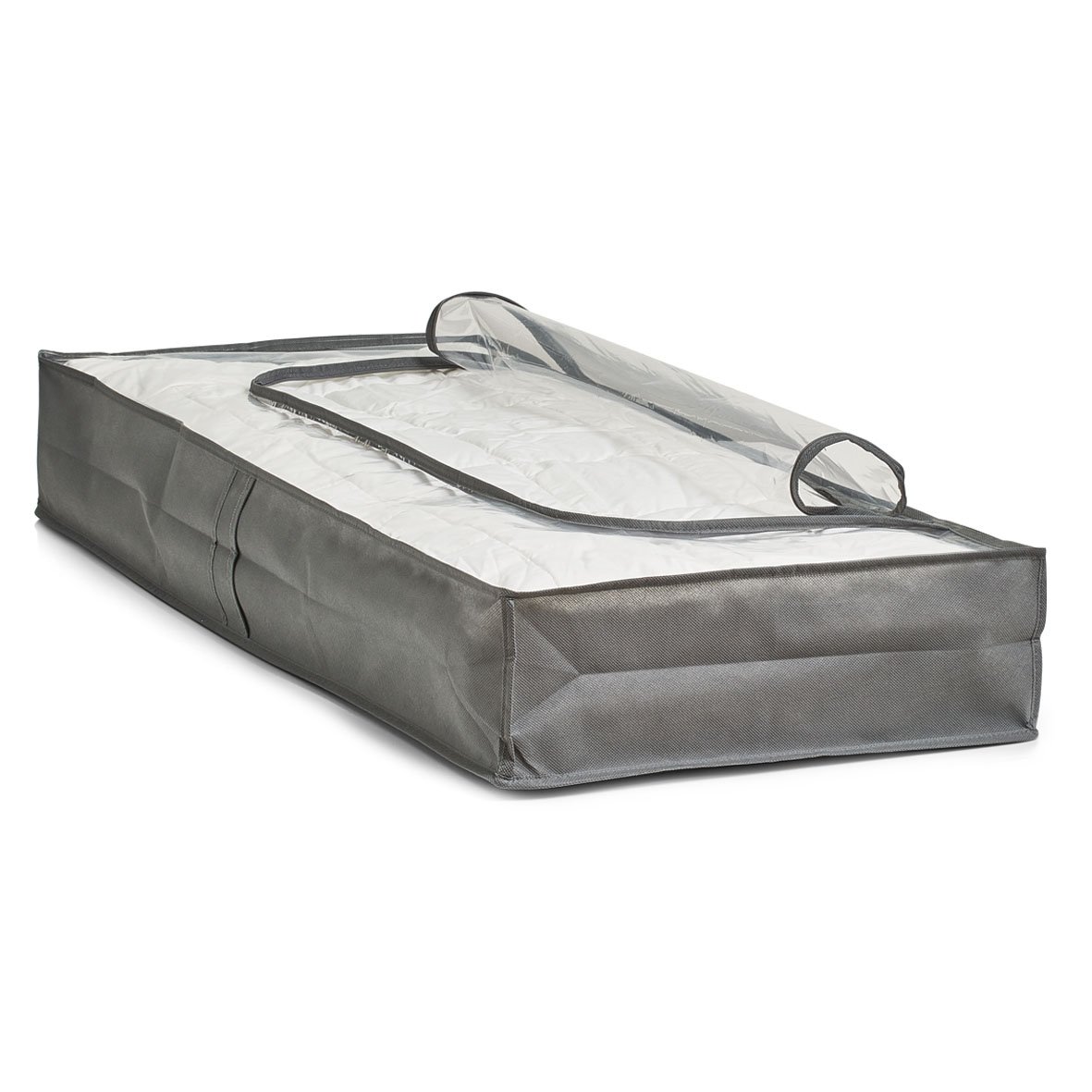 zeller-present-unterbett-aufbewahrungstasche-vlies-grau image 3