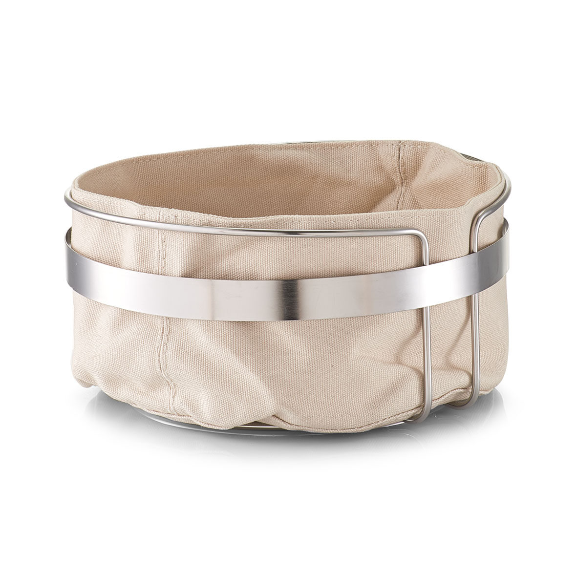 zeller-k-che-brotkorb-mit-beutel-metall-creme image 4