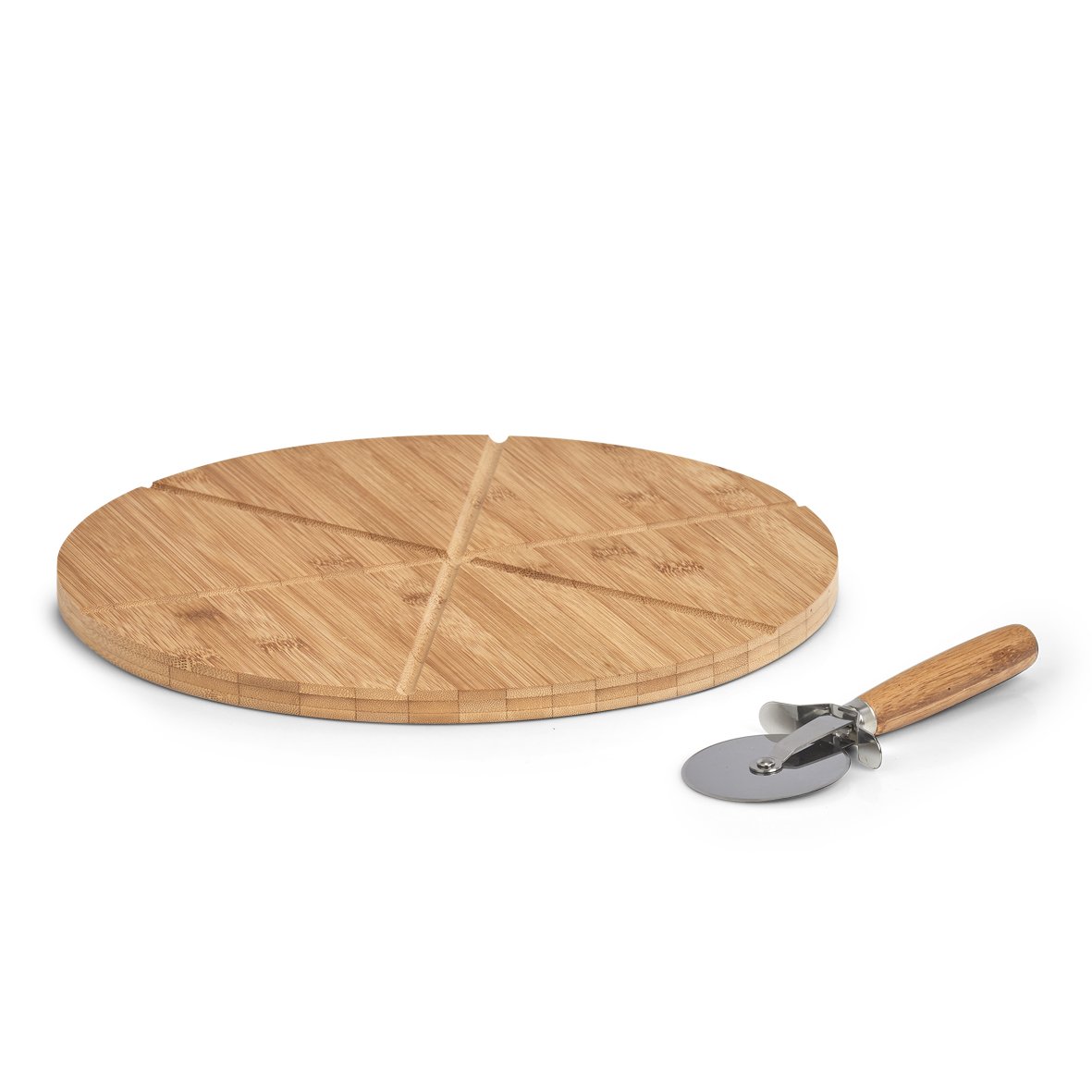 zeller-present-k-che-pizza-set-2-tlg-bambus-edelstahl image 4