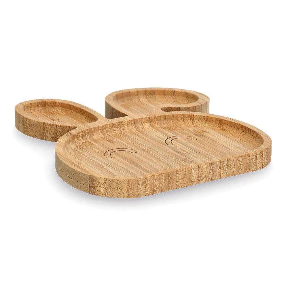 zeller-kids-snackteller-hase-bambus-3-f-cher-kinder image 1