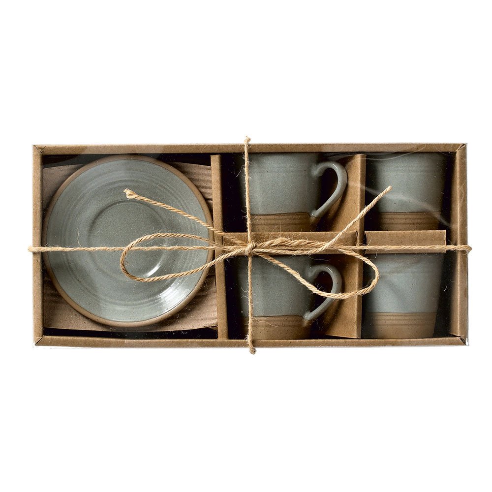 zeller-k-che-espresso-set-8-tlg-60-ml-steingut-mint image 2