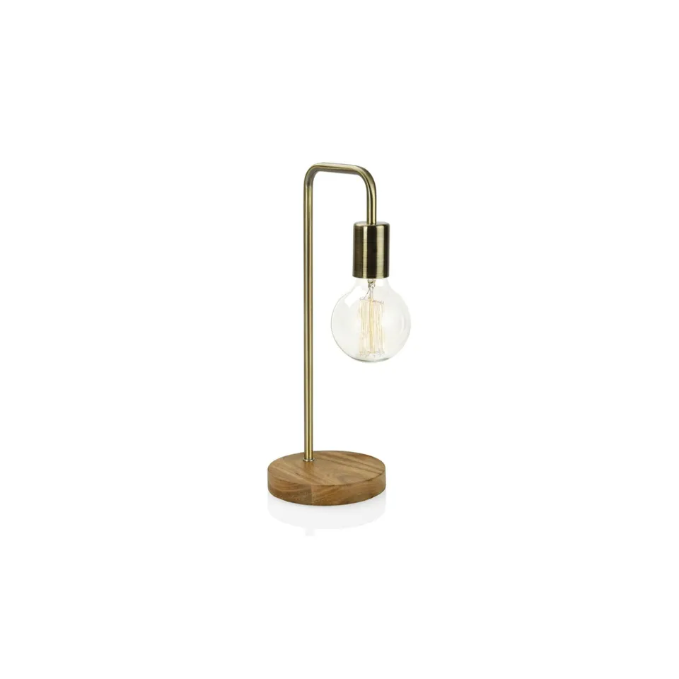 andrea-house-industrielampe-tischlampe-holz-gold image 1