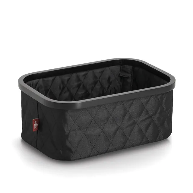 zeller-present-home-living-aufbewahrungskorb-schwarz-polyester image 1