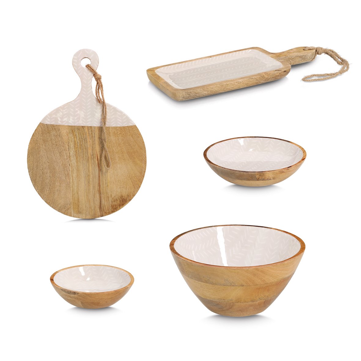 zeller-present-k-che-servierbrett-mangoholz-beige-mit-kordel image 4