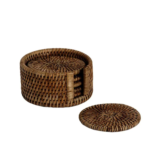 andrea-house-cocina-untersetzer-rattan-braun-6er-set image 1