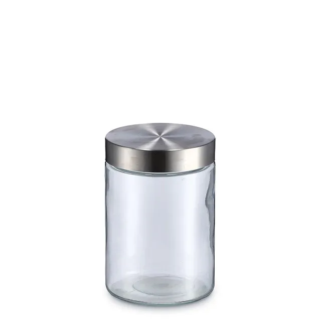 zeller-present-k-che-vorratsglas-edelstahldeckel-1100-ml image 1