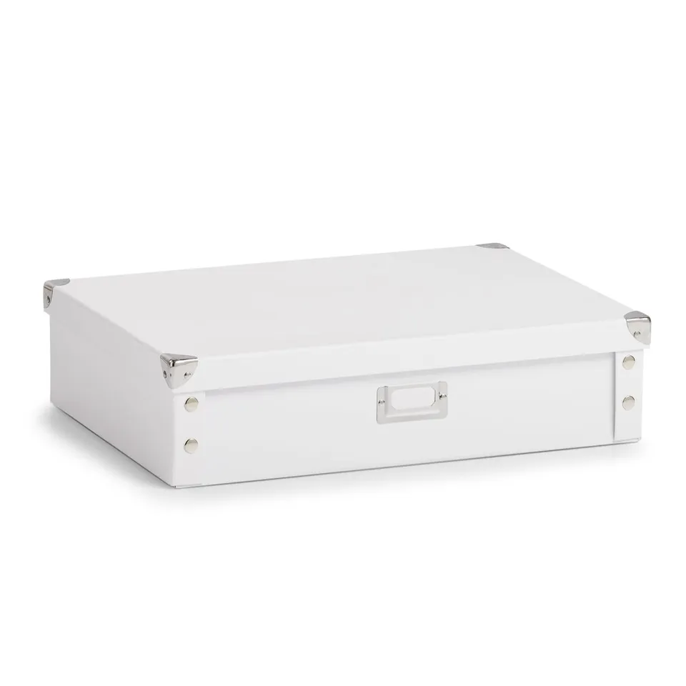zeller-present-home-krawatten-g-rtelbox-pappe-wei-12-f-cher image 1