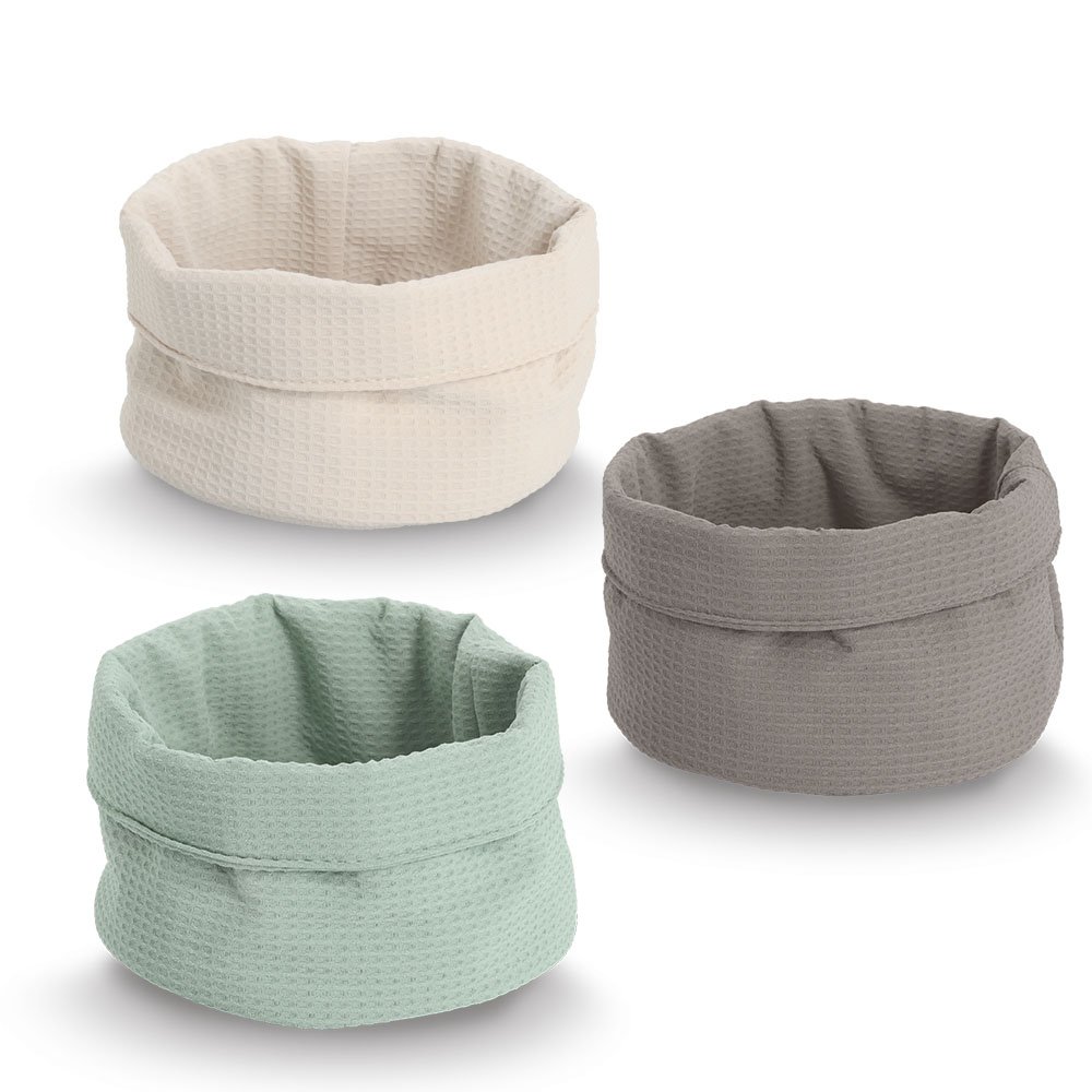 zeller-present-home-living-aufbewahrungskorb-waffelpiqu-taupe image 5