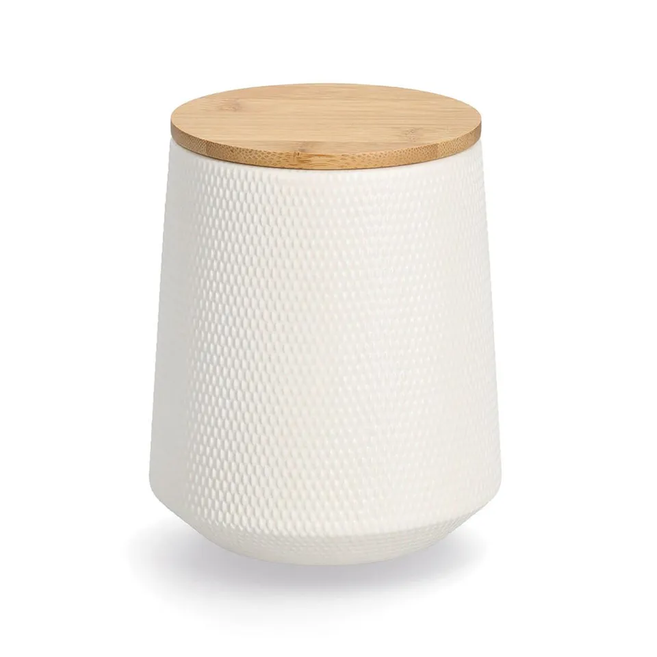 zeller-present-k-che-vorratsdose-keramik-1080-ml-bambusdeckel image 1