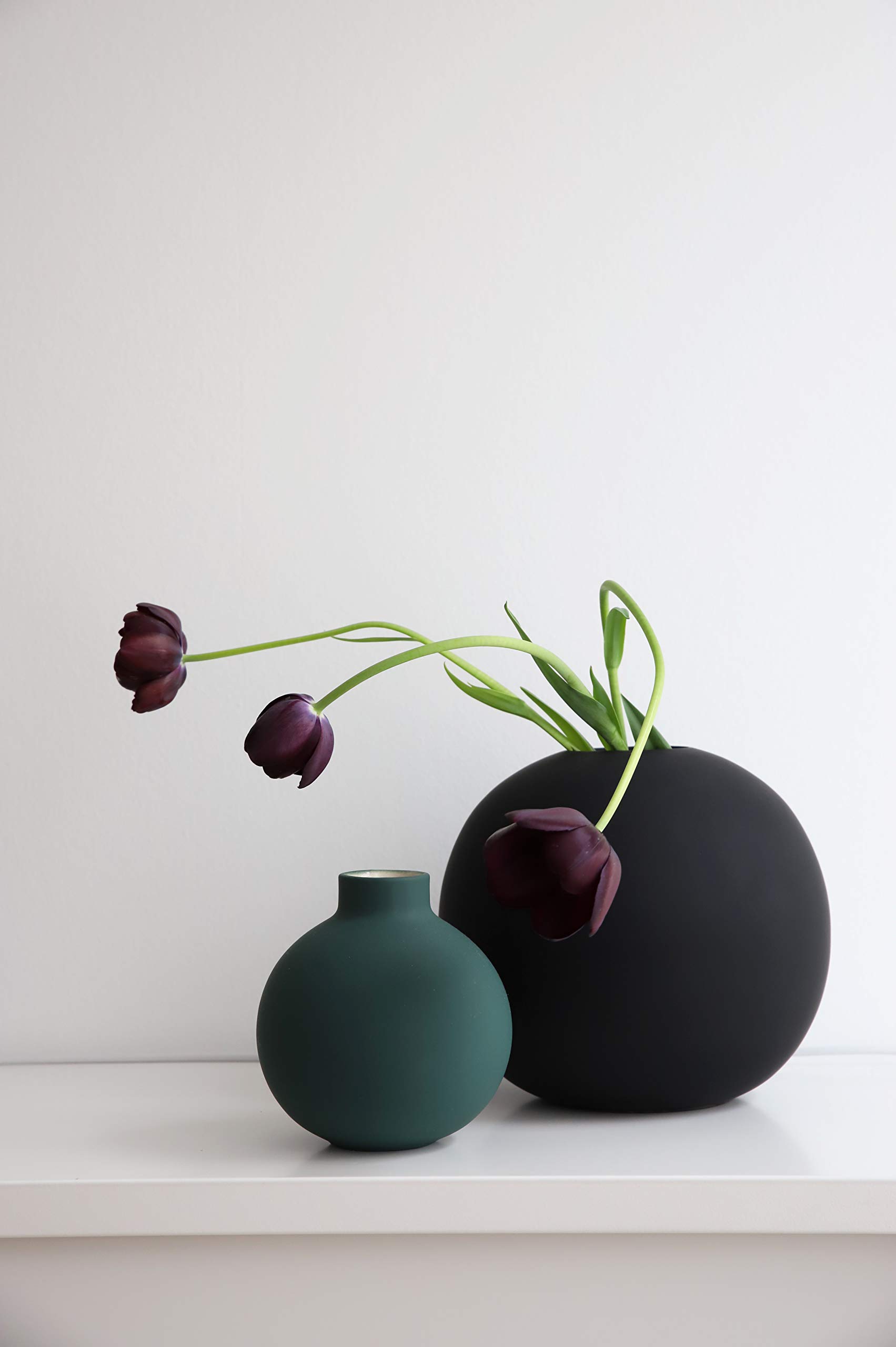 cooee-design-collar-vase-dark-green-keramikvase-14cm image 8