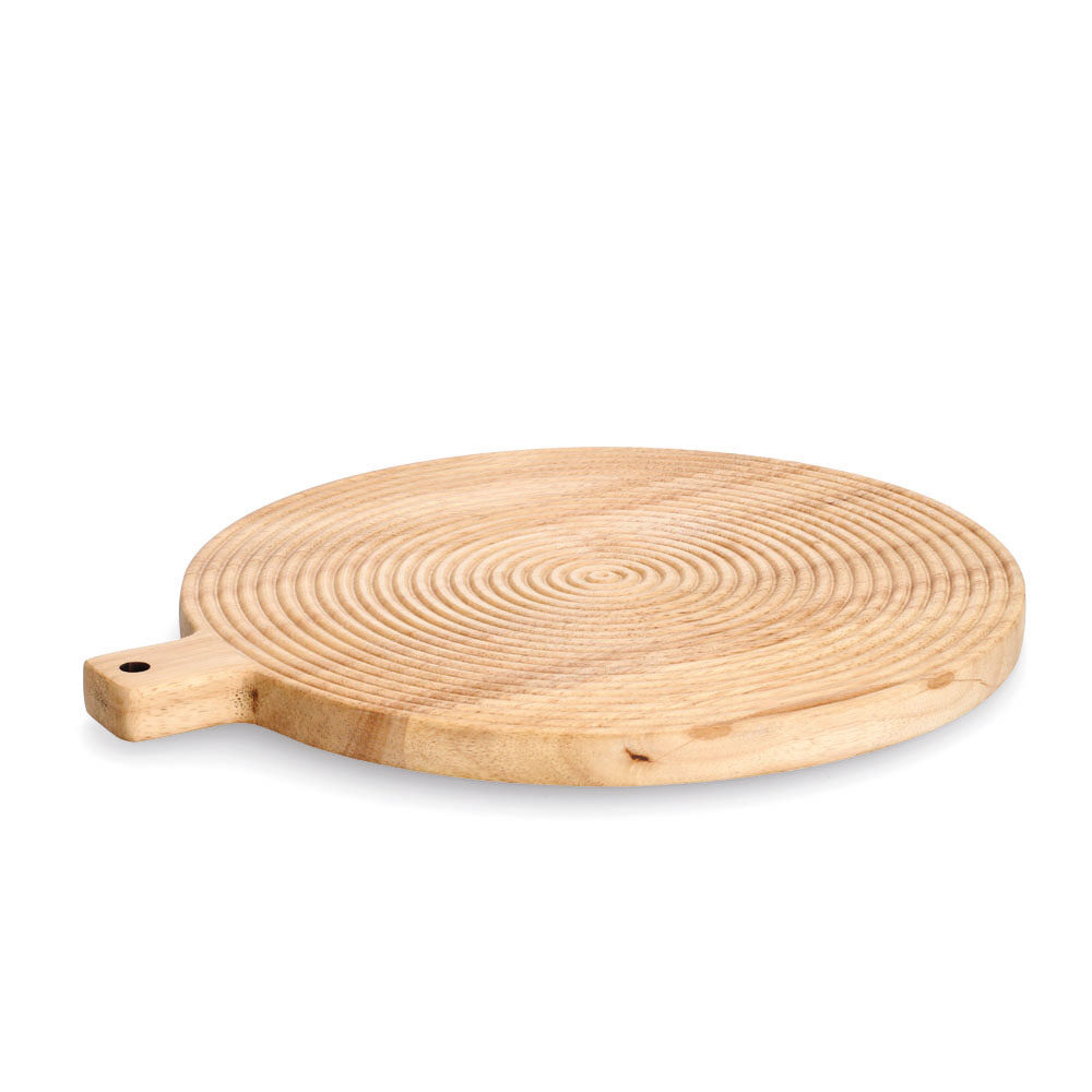 zeller-present-k-che-schneidebrett-stripes-gummibaum-mit-griff image 1