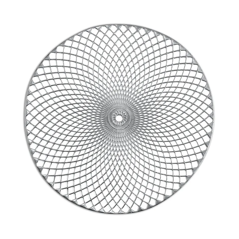 zeller-table-platzset-mandala-kunststoff-silber image 1
