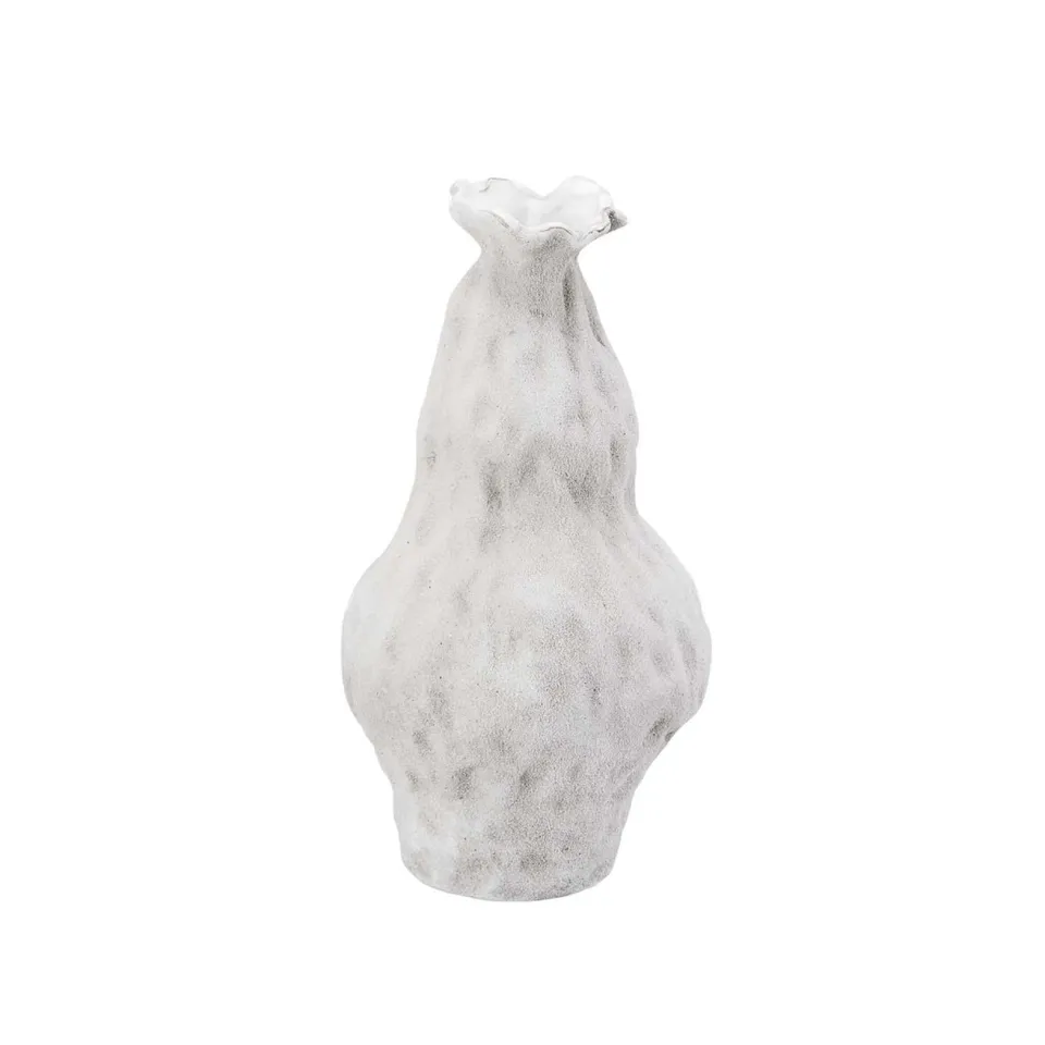 andrea-house-santorini-vase-keramik-wei-blumenvase image 1
