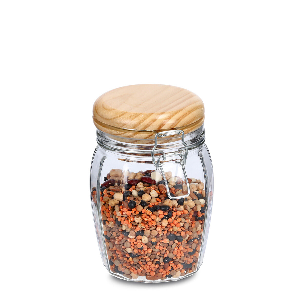 zeller-present-k-che-vorratsglas-b-gelverschluss-820-ml-kiefer image 2