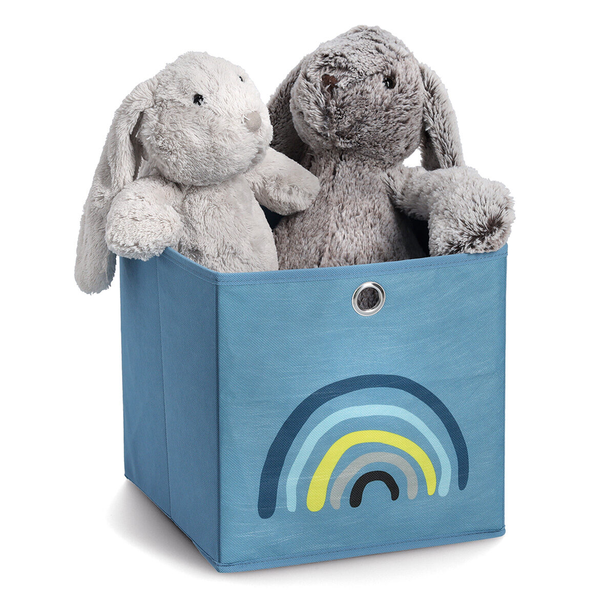 zeller-present-kids-aufbewahrungsbox-blue-rainbow-vlies-blau image 2