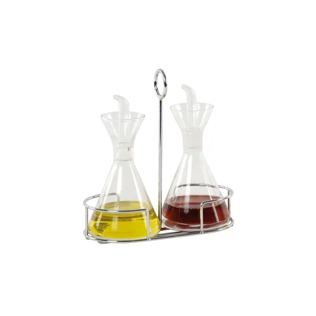 andrea-house-l-und-essig-set-metallst-nder-tropffrei image 1