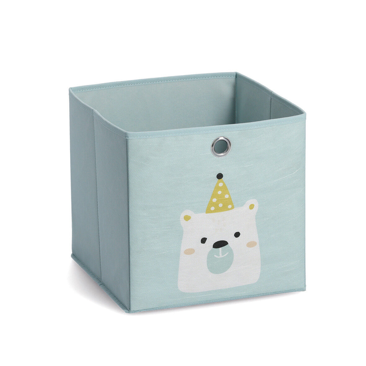 zeller-present-icebear-aufbewahrungsbox-vlies-mint-28cm image 1