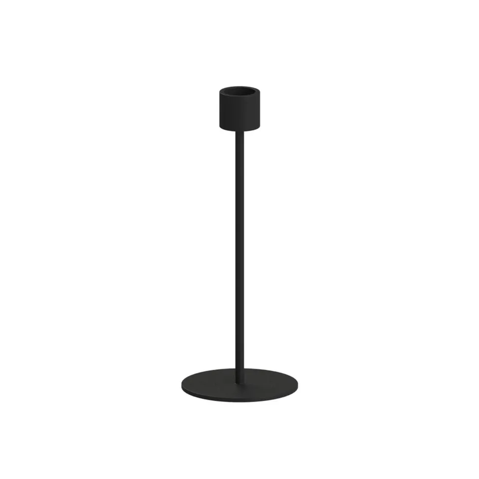 cooee-design-hi-029-01-bk-kerzenleuchter-schwarz-21-cm-metall image 1