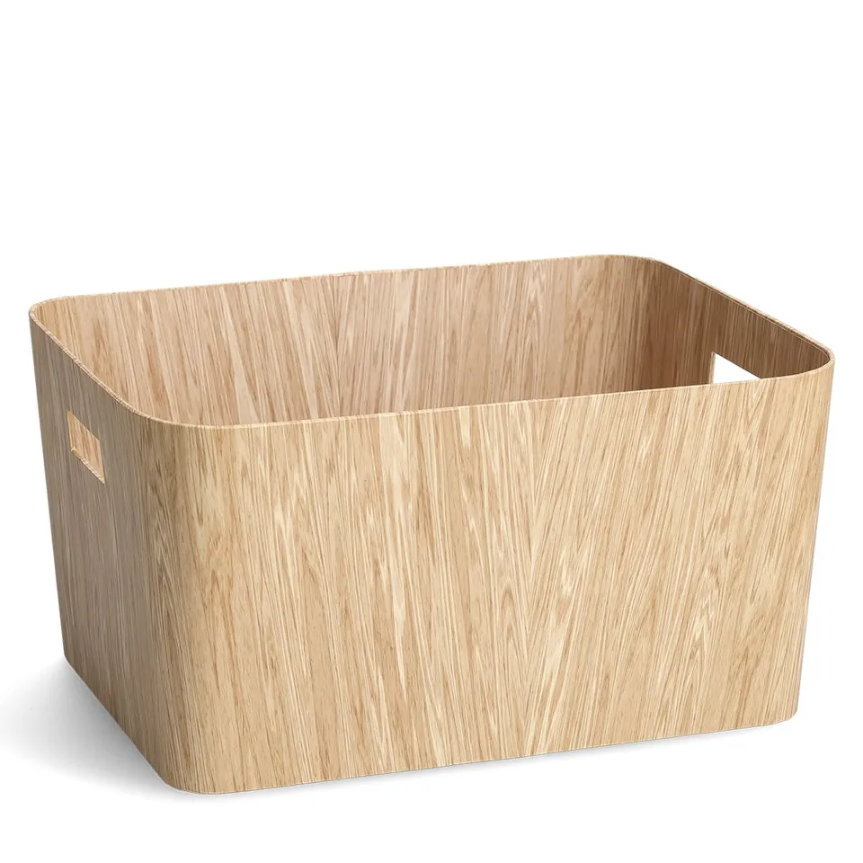 zeller-present-home-aufbewahrungsbox-holz-pappe-decken-box image 1