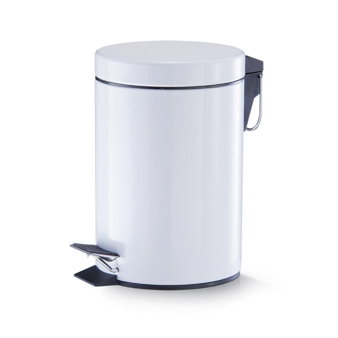 zeller-present-bad-kosmetikeimer-3-liter-wei-treteimer-metall image 1