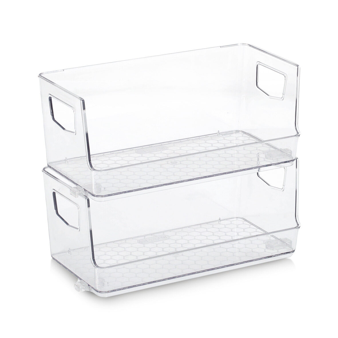 zeller-present-home-living-aufbewahrungsboxen-2er-set-transparent image 2