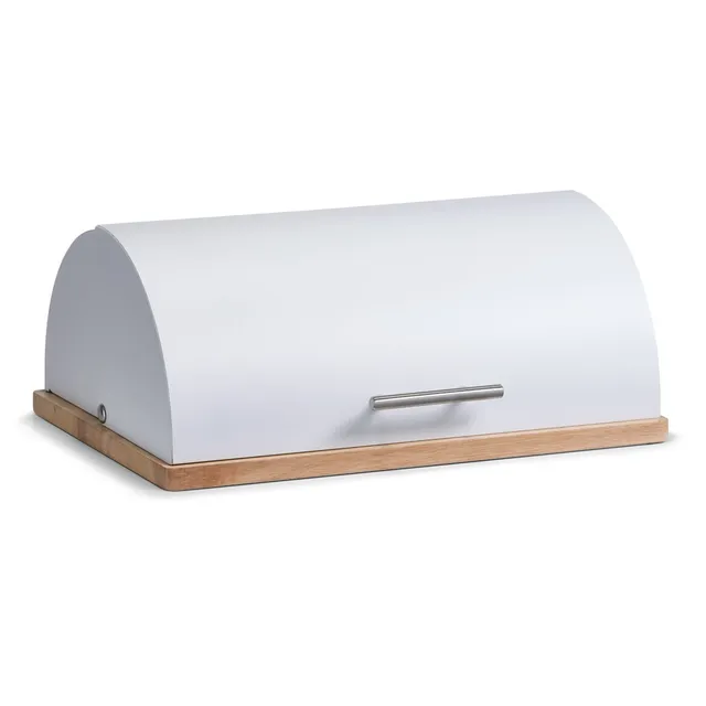 zeller-k-che-brotkasten-metall-gummibaum-wei-mit-griff image 1
