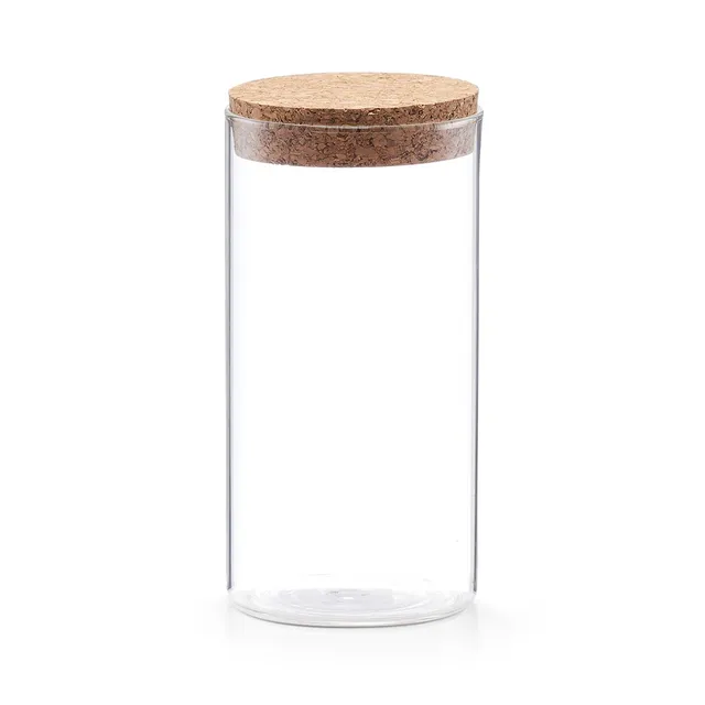 zeller-present-k-che-vorratsglas-korkdeckel-550-ml-glas image 1