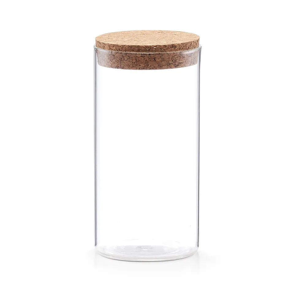 zeller-present-k-che-vorratsglas-korkdeckel-550-ml-glas image 1