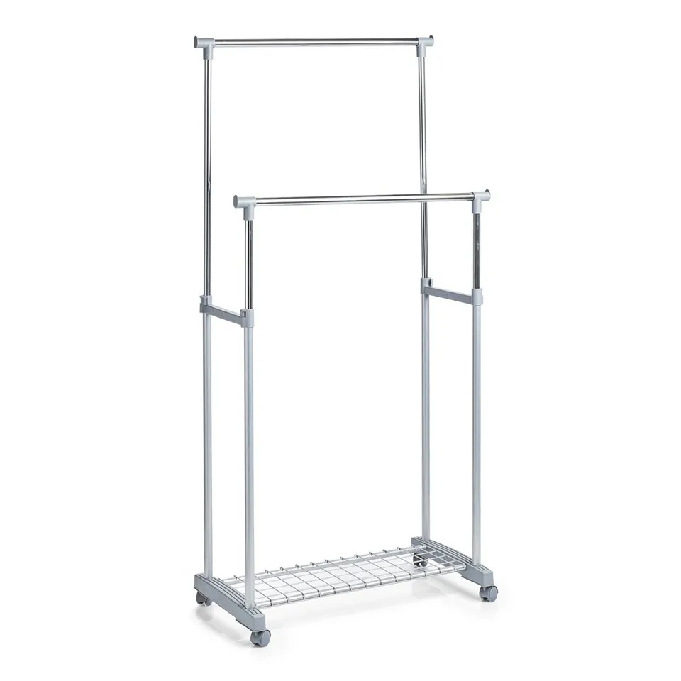 zeller-home-rollkleiderst-nder-2-stufig-metall-h-henverstellbar image 1