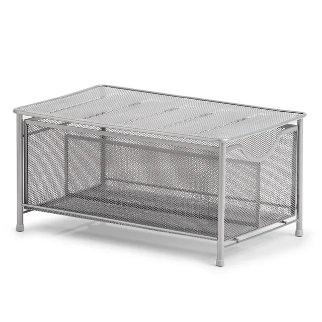 zeller-present-home-universalregal-mesh-metall-silber-organizer image 1