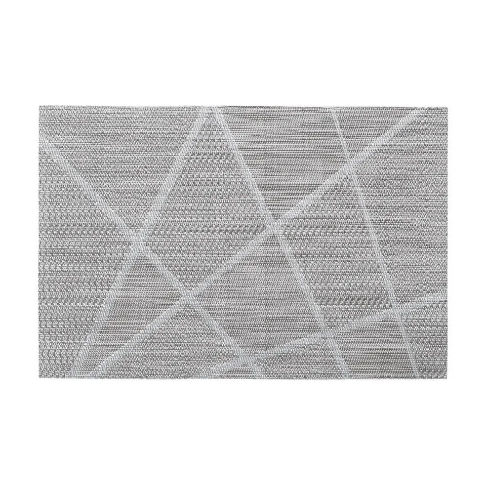 zeller-table-platzset-kunststoff-grau-gemustert image 1
